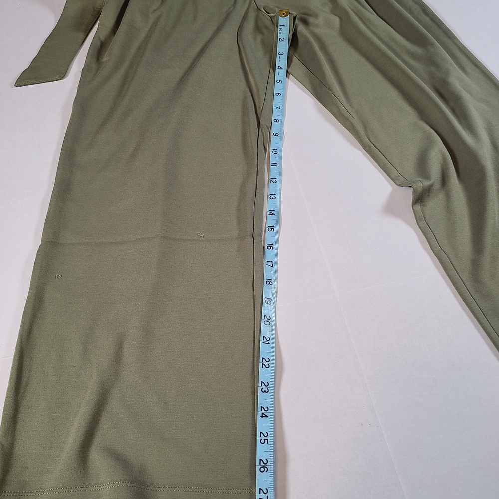 The Drop Elegant Caralynmirand Sleeveless Belted M Olive Green Jumpsuit NWT - Picture 13 of 13